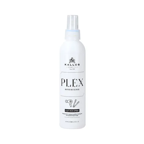 KALLOS PLEX FLAT IRON SPRAY Hitzeschutz-Stylingspray strapaziertes Haar 200ml