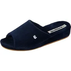 Westland Herren Bologna Pantoffeln - Kuschelige Frottee Hausschuhe in Marineblau - Herren-Hausschuhe aus Frottee, ideal für Herbst und Winter. Kuschelig warm, leicht und formbeständig dank Ago-Machart. Perfekt für entspannte Stunden zu Hause.