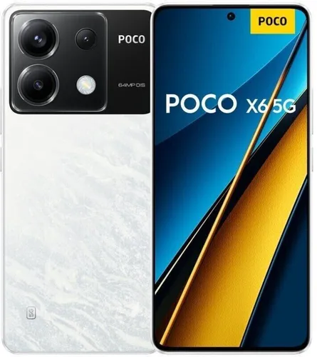 Xiaomi Poco X6 256GB/12GB RAM Dual-SIM - Weiß, - Simlockfreies Handy mit 64 MP Dreifachkamera und 120 Hz AMOLED-Display für brillante Bilder und flüssige Darstellung. Turbo-Ladung mit 67 W für schnelles Aufladen und 5000 mAh Akku für lange Nutzung.