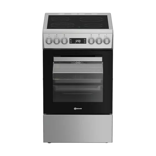 Bauknecht Standherd B5V8LMX - Freistehender Herd mit 8 Funktionen, 4 Kochzonen und Hydrolyse-Reinigungsfunktion für müheloses Kochen und einfache Reinigung.