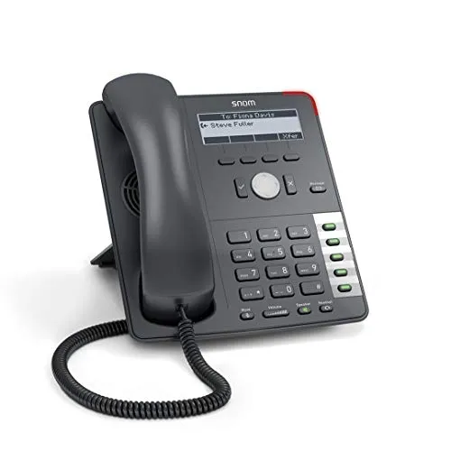 Snom 710 Professionelles VoIP/SIP-Business-Telefon, Display mit Hintergrundbeleuchtung, Ethernet-Switch, Sensor-Hook-Switch, 4 SIP-Identitäten, IPv6; 2793 (Generalüberholt)