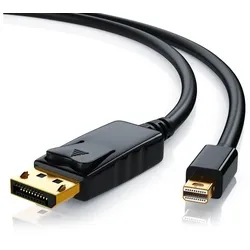 CSL Audio- & Video-Kabel, Mini DisplayPort, DisplayPort (100 cm), Full HD MiniDP Monitor Kabel / Verbindungskabel - 1m schwarz