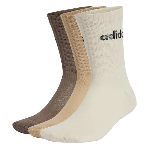 adidas Performance Freizeitsocken C LIN Crew Socks - Herrensocken aus einer bequemen Baumwoll-Mischung, ideal für den Alltag. Regular Fit und pflegeleicht, maschinenwaschbar bei 40°C.