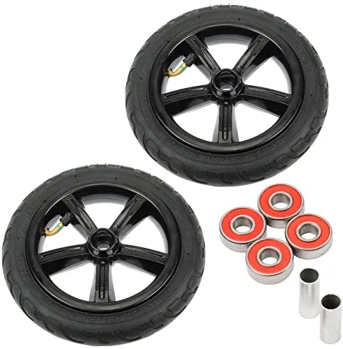 Mach1 2 Stück Big Wheel 205mm Kick Scooter - Luftreifen-Set mit Kugellagern und Spacern, passend für viele Cityscooter