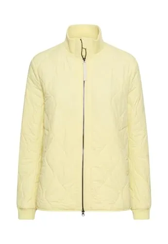 camel active Damen Steppjacke Limonengelb - Stylische Steppjacke mit reflektierenden Details und praktischen Taschen. Das Regular Fit Design sorgt für optimalen Tragekomfort im Alltag.