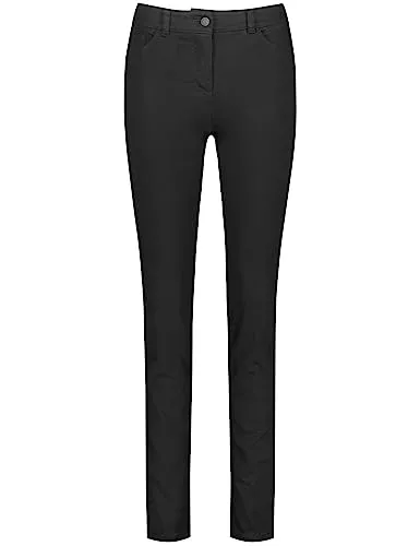 GERRY WEBER EDITION Best4me Slimfit Jeans, Schwarz Denim, Größe 44 Kurz - Damen-Jeanshosen mit Slim Fit Schnitt für eine perfekte Passform und hohen Tragekomfort.