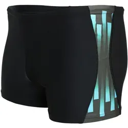 Aquarti Badehose Aquarti Herren Badehose Kurz Sportlich Streifen blau|schwarz L