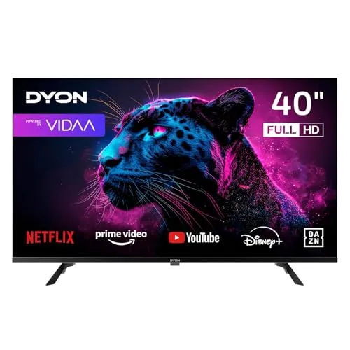 DYON Movie Smart 40 VX-2 - 40 Zoll Full-HD Smart TV, mit HD Triple Tuner und Zugang zu Netflix, Prime Video, YouTube und Disney+