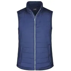 Ladies' Padded Vest Leichte, wattierte Steppweste blau, Gr. S