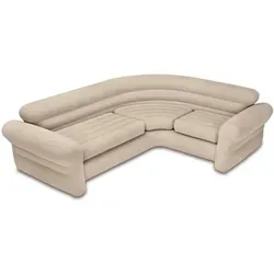 Intex Eckcouch 257 x 203 x 76 cm - Camping-Möbel mit großzügigem Platzangebot, ideal für entspannte Stunden im Freien oder beim Camping.