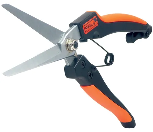 Garten PRIMUS Stauden- & Kräuterschere 231 mm - Praktische Stauden- und Kräuterschere in Schwarz und Orange, ideal für präzises Schneiden im Garten, geeignet für Linkshänder und Rechtshänder.
