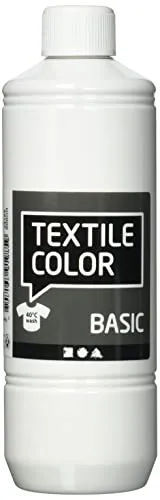 Textilfarbe, weiß, 500 ml