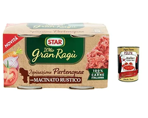 3x Il mio Gran ragù Star Ispirazione partenopeo Mit rustikalem Boden tomatensauce 2x 100g sauce Tomatensuppe + Italian gourmet polpa 400g
