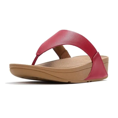 Fitflop LULU LEATHER TOE POST Zehentrenner Burnt Berry - Eleganter Zehentrenner aus Glattleder mit rutschfester Gummisohle. Superleichte Sohle mit innovativer Sohlentechnologie für hohen Tragekomfort im Alltag.