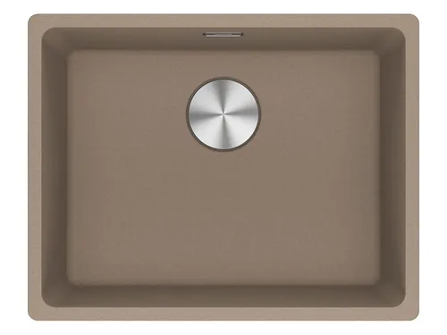 Franke Maris MRG 110-52 Cashmere Granitspüle Exzenter - Sanitäranlagen & Zubehör, elegante Granitspüle ohne Abtropffläche, ideal für moderne Küchen mit kompakten Abmessungen.