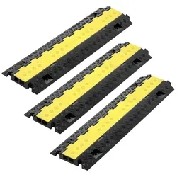 VEVOR 940 mm Kabelbrücke - Bodenabdeckungen mit 9979 kg Achstragkraft, ideal für hohe Schwellen und sichere Übergänge für Fahrzeuge und Personen, rutschfeste Oberfläche für maximale Sicherheit.