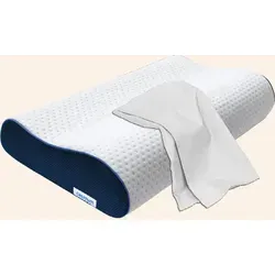 casimum Nackenstützkissen ERGO VARIO 60x30cm - Ergonomisches Nackenkissen aus Memory Foam, höhenverstellbar von 10-12 cm, ideal für Rücken- und Seitenschläfer. Bietet Unterstützung für Nacken und Wirbelsäule, fördert erholsamen Schlaf.