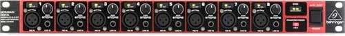 Behringer ADA8200 Audiophiles ADAT-Audiointerface - Vorverstärker für Mikrofone mit 8 Ein- und Ausgängen, ausgestattet mit preisgekrönten MIDAS-Mikrofonvorverstärkern für professionelle Klangqualität.