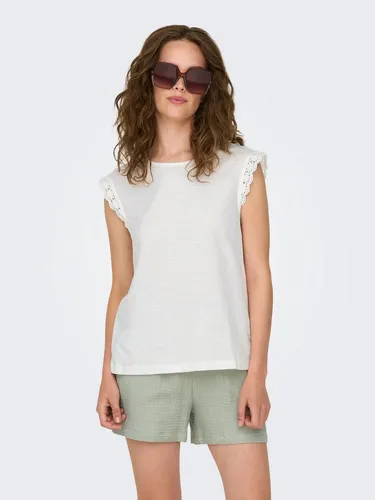 JDY Shirttop JDYSALVA LIFE S/L CROCHET TOP JRS