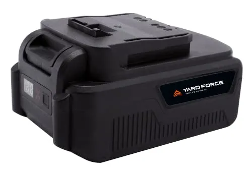 Yard Force Lithium-Ionen 20V / 4,0 Ah Werkzeugakku AL C40B - Universeller 20V / 4,0 Ah Akku für YARD FORCE & PowerG Werkzeuge, mit dreistufiger LED zur Batteriestandsanzeige und maximalem Überladeschutz für sichere Nutzung.