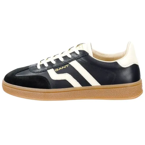 Gant Cuzima Sneaker - Schwarze Leder-Sneaker in Größe 38 EU - Sneaker aus hochwertigem Leder und Veloursleder, mit weichem Wechselfußbett für optimalen Tragekomfort und retro-optik.