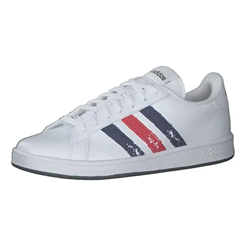 adidas Unisex Grand Court Beyond Shoes-Low (Non Football), FTWR White/Team Royal Blue/Scarlet, 41 1/3 EU