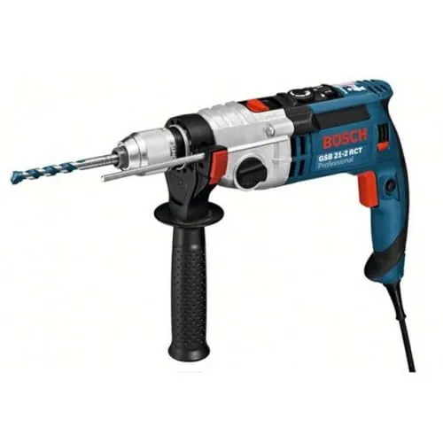 Bosch Bohrmaschine GSB 21-2 RCT - Schlagbohrmaschine 1300 W, robust und ideal für anspruchsvolle Bohr- und Schraubarbeiten