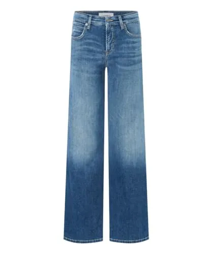 Cambio Tess Wide Leg 5101-36 - Stylische Wide Leg Jeans für Damen, kombiniert Komfort mit modernem Design und ideal für lässige Freizeitlooks.
