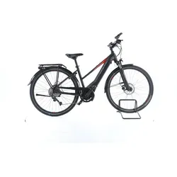 Bulls Lacuba EVO 10S Trekking E-Bike 2022 - Schwarz Matt Rot Gloss - 45 cm - E-Bikes, ausgestattet mit BMZ SuperCore CAN und 550 Wh Akku für lange Touren, ideal für Trekking und Freizeit.