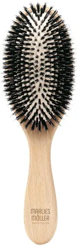 Marlies Möller Allround Universalbürste - Haarbürsten mit Naturhaar-Borsten für sanftes Entwirren und natürlichen Glanz, ideal zur Entfernung von Styling-Rückständen und Schmutz.