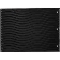 Gussplatte für Napoleon Prestige/PRO 500 und LEX 485, 605 und 730 - Grillplatte aus porzellanemailliertem Gusseisen, ideal für gleichmäßiges Grillen mit glatter und geriffelter Seite, perfekte Größe von 33 x 45,1 cm.