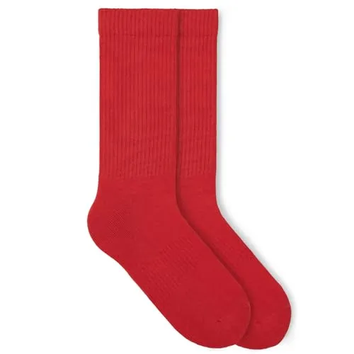 von Jungfeld - 1 Paar Classic Socken für Damen & Herren Gr. 39-42 - Hochwertige Socken aus Bio-Baumwolle in RacingRed