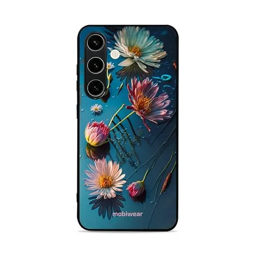 MOBIWEAR Glossy Handyhülle für Samsung S24 – Motiv G013G – Ultra Slim Hybrid Case – Glänzende Hardcase Rückseite – Flexible TPU Seiten – Kratzfest Stoßfest – Erhöhte Kanten