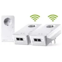 devolo Magic 2 WiFi 6 next Powerline Multiroom Kit - Powerline-Lösung mit 2x WiFi 6 Adaptern und 1x LAN Adapter, bietet blitzschnelle Geschwindigkeiten bis zu 3.000 Mbit/s ideal für nahtloses Streaming und Gaming.