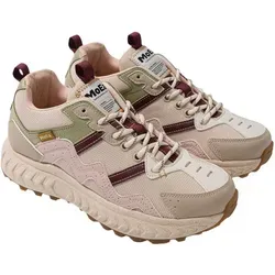 MoEa Sneaker Gen7 - Corn x Cactus - braun/pink Damen - Damen-Sportschuhe, vegan zertifiziert von PETA, aus nachhaltigen Materialien wie CornSkin und CactusSkin, kombinieren Stil und Komfort für den urbanen Lebensstil.