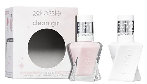 essie Nagellack-Set GEL COUTURE SET, 2-tlg. für perfekte Nägel - Das 2-teilige essie Nagellack Set ermöglicht eine professionelle Maniküre für Zuhause. Mit einem einfachen Zweit-Schritte-System erhalten Sie langanhaltenden Glanz und Halt bis zu 12 Tage, ganz ohne UV-Lampe.