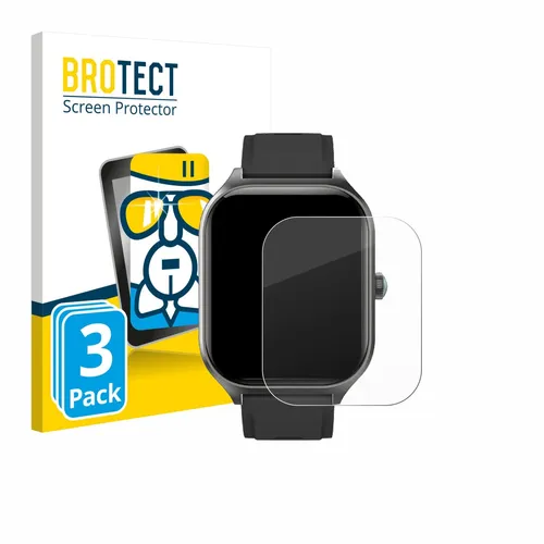 3x Panzerfolie Schutzglas für FORRLITE Smartwatch 2.01" Displayschutz
