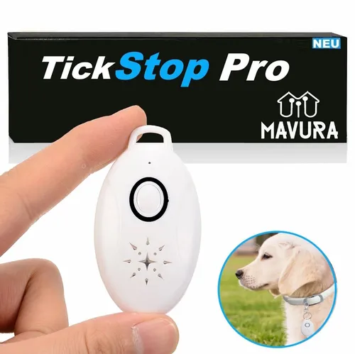 TickStop Pro Ultraschall Halsband für Hunde und Katzen - Zeckenmittel & Flohmittel für Haustiere, präventiver Schutz durch Ultraschalltechnologie, geeignet für alle Hundegrößen von XS bis XXL.