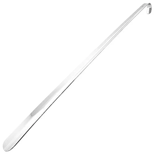 Premium Schuhanzieher Metall 70 cm – ergonomisch & rückenschonend - Schuhlöffel aus robustem verchromtem Metall, ideal für komfortables Anziehen ohne Bücken. Perfekt für alle Schuharten, schont Rücken und Schuhe.