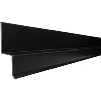 Daprona Noppenbahnprofil 1m x 13,8mm PVC Schwarz Wandanschlussleiste