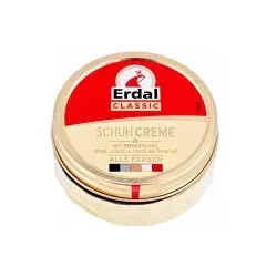 Erdal Schuhcreme Classic farblos, 75ml - Schuhcreme & Pflegeprodukte für Glattleder, mit echtem Bienenwachs für optimalen Schutz und seidigen Glanz, frei von Lösungsmitteln.