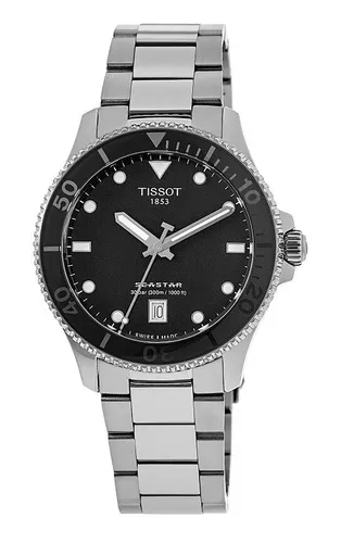 Tissot T-Sport Quartz Diver's T120.210.11.051.00 - 300M Unisex-Uhr - Armbanduhren, Swiss Made mit 300m Wasserdichtigkeit, ideal für Taucher und Abenteurer, ausgestattet mit Saphirglas und leuchtenden Zeigern.