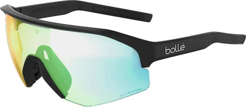 Bolle Light Shifter XL Photochrome Sonnenbrille - Sonnenbrillen mit photochromatischen Gläsern für optimale Sicht in wechselnden Lichtverhältnissen, ideal für Outdoor-Aktivitäten und mit modernem Design in Schwarz Matt.