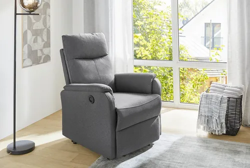 Jockenhöfer Gruppe TV-Sessel Bristol mit Relaxfunktion - Eleganter TV-Sessel mit Federkern und USB-Anschluss. Stufenlos verstellbar für individuellen Komfort. Ideal für entspannte Stunden im Wohnzimmer oder Arbeitszimmer.