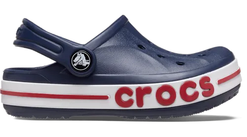 Crocs Unisex Kinder Bayaband Clog K, Navy, 34/35 EU - Clogs für Mädchen, bequem und leicht mit weicher Haptik für den perfekten Tragekomfort im Alltag.
