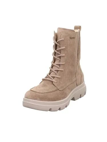 Legero Damen Angelina Ob Halblange Stiefel Giotto Beige 4500 - 43 EU - Wanderschuhe mit wasserdichter GORE-TEX Membran, atmungsaktiv und ideal für Outdoor-Aktivitäten. Praktischer Innenzipp für schnellen Einstieg und Komfortweite "G" für ein angenehmes Tragegefühl.