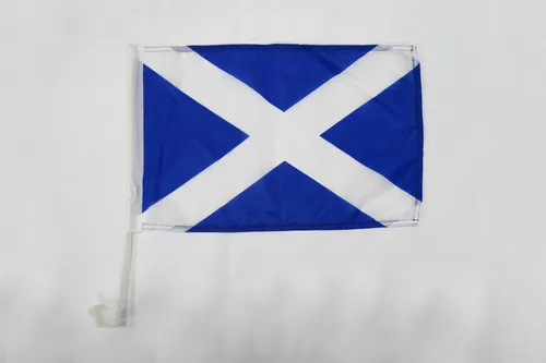 Drapeau de voiture Ecosse 45x30cm - Carflag écossais 30 x 45 cm - Neu