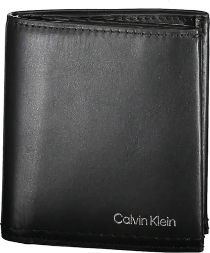 Calvin Klein Duo Stitch Trifold Geldbörse - Herren-Geldbörse in elegantem Schwarz mit 6 Kreditkartenfächern und Münzfach, stilvoll und praktisch für den modernen Mann.