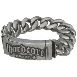Walz Hardcore Cycles Armband Panzerarmband, Edelstahl silberfarben 22 cm