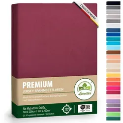 leevitex® Premium Spannbettlaken – Blickdicht & Anti-Pilling - Hochwertiges Spannbettlaken aus 97% Mako-Jersey-Baumwolle mit Gummizug für perfekten Halt. Ideal für Boxspringbetten, pflegeleicht und bis 60°C waschbar. Für Matratzenhöhen von bis zu 40 cm.